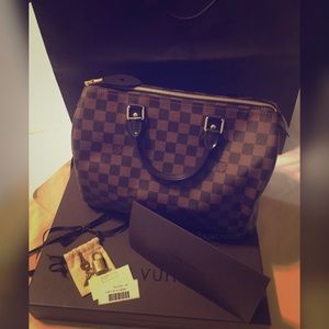 LOUIS VUITTON DAMIER EBENE SPEEDY 30